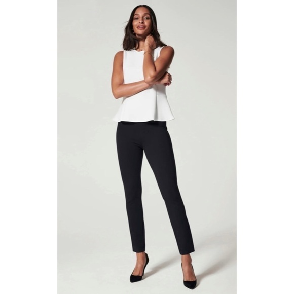 Spanx The Perfect Pant Ankle Back Seam Skinny in Black - Picture 1 of 11